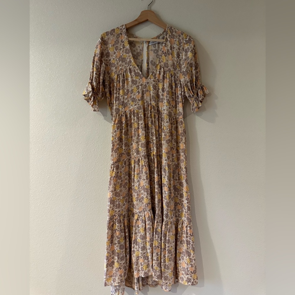 Faithfull la falaise midi dress